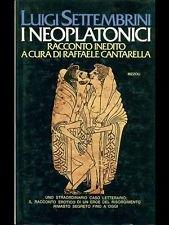 neoplatonici - Luigi Settembrini - copertina