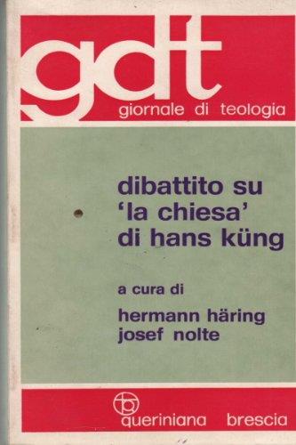 Dibattito su "La Chiesa" di Hans Kung - copertina