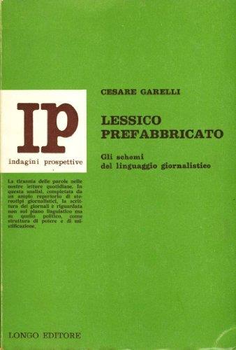 Lessico Prefabbricato - Cesare Garelli - copertina