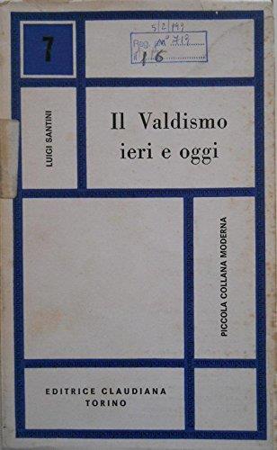 Il Valdismo Ieri E Oggi - copertina