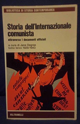 Storia dell'internazionale comunista - copertina