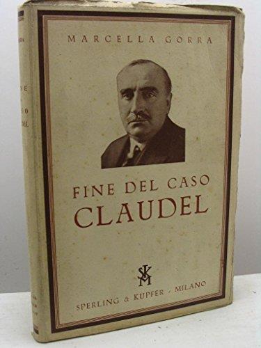 Fine Del Caso Claudel - Marcella Gorra - copertina