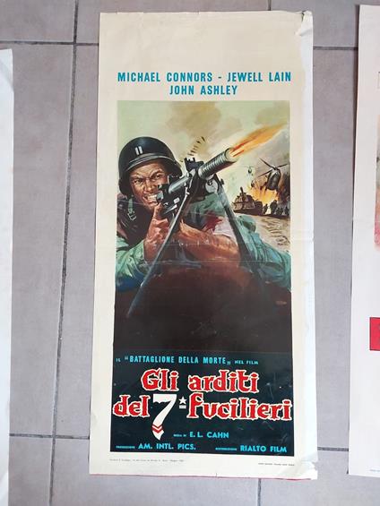 GI ARDITI DEI 7 FUCILIERI Michael Connors Locandina Cinema Poster - copertina