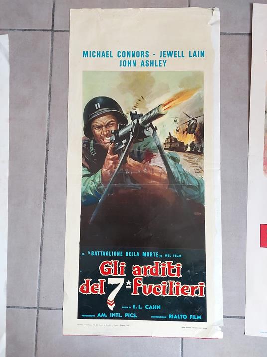 GI ARDITI DEI 7 FUCILIERI Michael Connors Locandina Cinema Poster - copertina