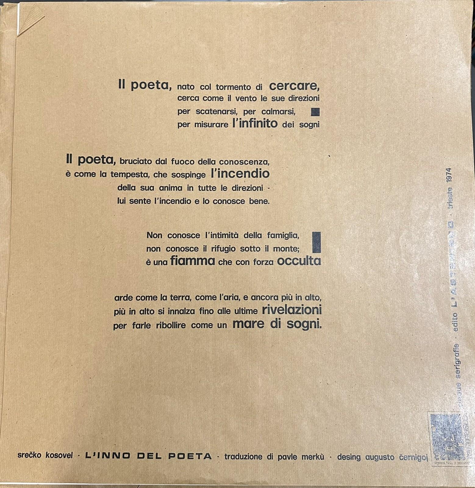 CINQUE DISEGNI DI AUGUSTO CERNIGOJ Nas Glas Asterisco Tullio Reggente Trieste