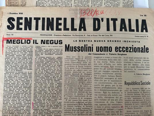 Rivista SENTINELLA D'ITALIA - copertina