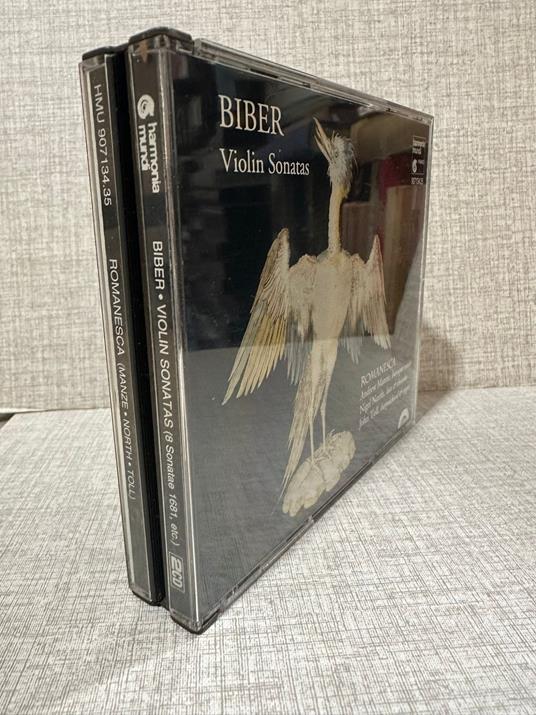 CD classica BIBER- Romanesca, Andrew Manze, Nigel North,Toll – Violin Sonatas - copertina