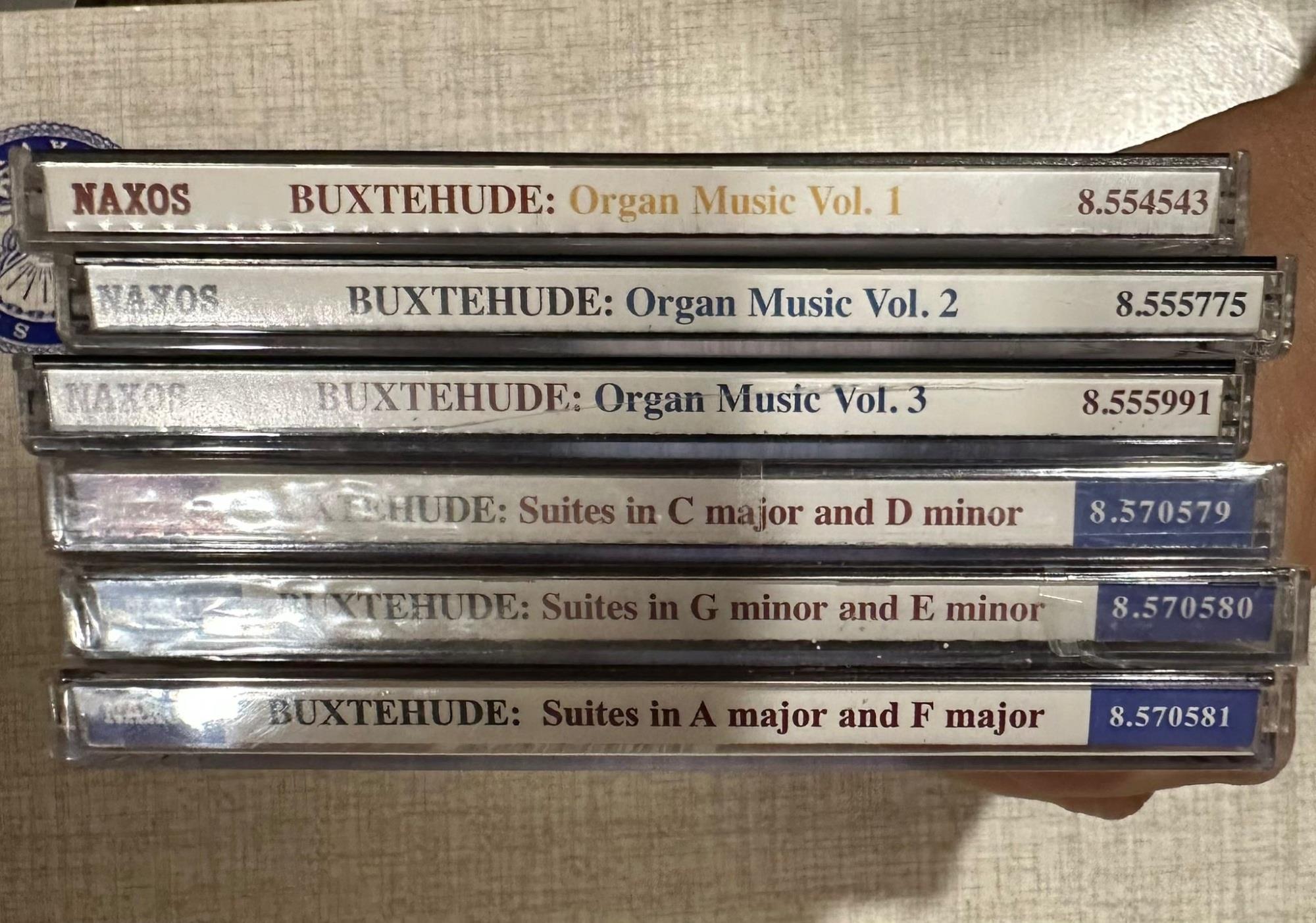 cd Dieterich BUXTEHUDE COMPLETE WORKS Volker Ellenberger – Dietrich Buxtehude Organ Music 1-2-3 and suites