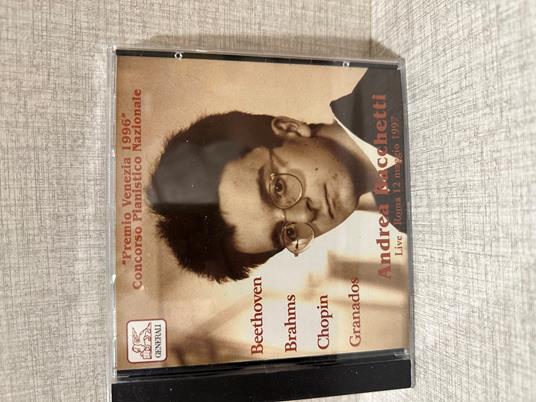 CD ANDREA BACCHETTI live classica roma 1997 - copertina