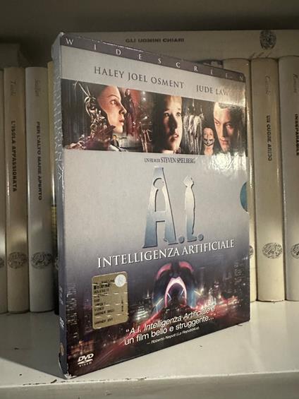 a.i. ARTIFICIAL INTELLIGENCE INTELLIGENZA ARTIFICIALE INTELLIGENCE ARTIFICIELLE DVD - copertina