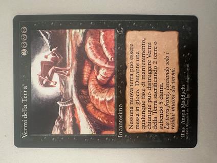 carta MAGIC VERMI DELLA TERRA INCANTESIMO 1995 italiana ottimo - copertina