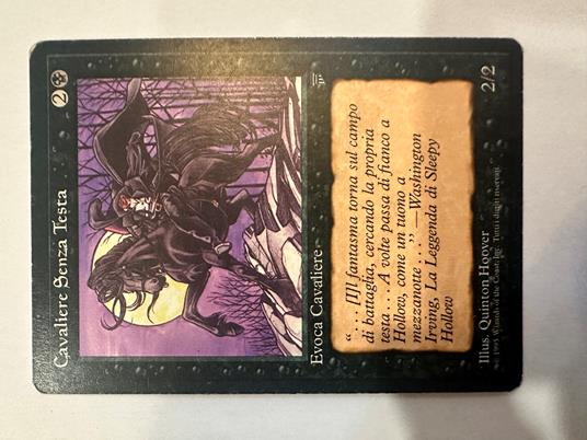 Carta magic the gathering CAVALIERE SENZA TESTA evoca 1995 - copertina