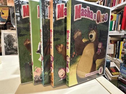 dvd MASHA E ORSO 30 episodi 1-2-3 piu speciali Masha Rockstar e Amici per sempre - copertina