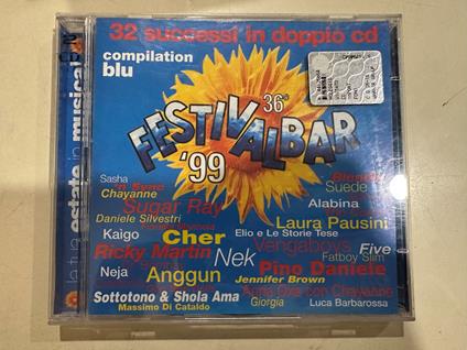 FESTIVALBAR 1999 compilation blu cd - copertina