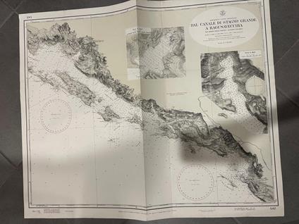 carta mappa DAL CANALE DI STAGNO GRANDE A RAGUSAVECCHIA anni 70 - copertina