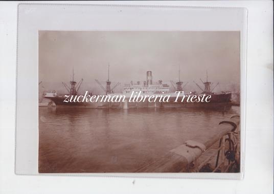foto nave ship mercantile a vapore DUCHESSA D'AOSTA cantiere s marco trieste timbro UGO HORN - copertina