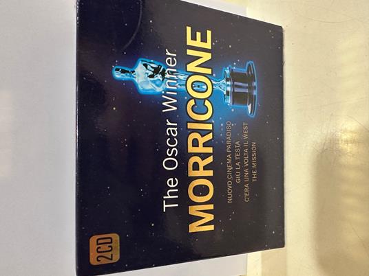 Cd Ennio Morricone ''The Oscar Winner Morriconè' Box Doppio Cd Azzurra Music 2007 - copertina