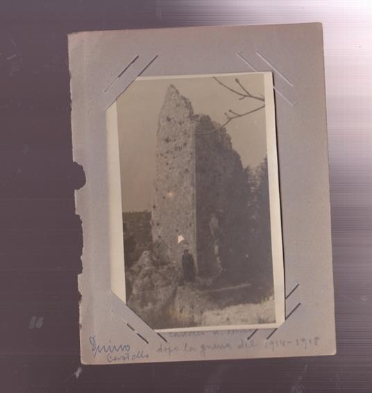 foto antica DUINO TRIESTE CASTELLO DOPO LA GUERRA DEL 1915-1918 WW1 grande - copertina