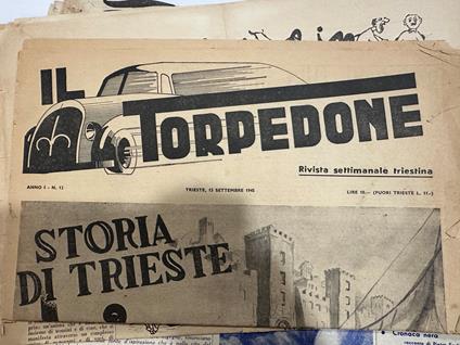 RIVISTA IL TORPEDONE trieste settembre 1945 n.12 - copertina