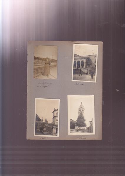 foto antiche anni 20 UDINE E MONFALCONE FERROVIA - copertina