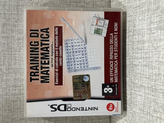 videogioco TRAINING DI MATEMATICA Prof Kageyama Nintendo Ds - copertina