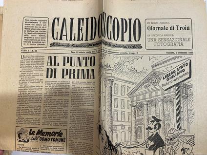 rivista trieste CALEIDOSCOPIO 5 Ottobre 1946 Venezia Giulia - copertina