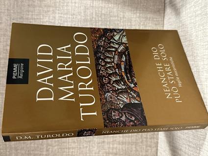 NEANCHE DIO PUò STARE SOLO David Maria Turoldo ed Piemme - copertina