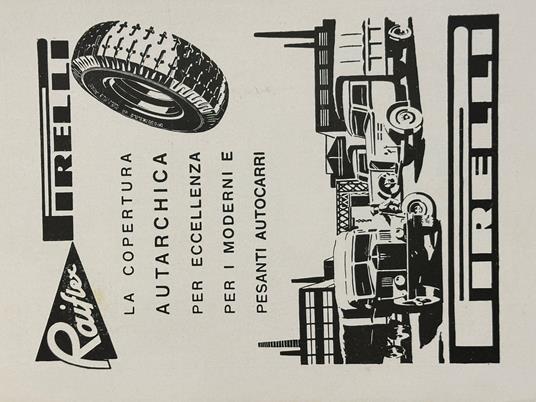 Pubblicità Originale Anni 30 PIRELLI Raiflex - copertina