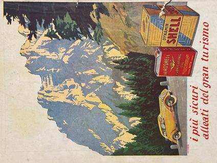 Pubblicità Originale Anni 30 SHELL AEROSHELL - copertina