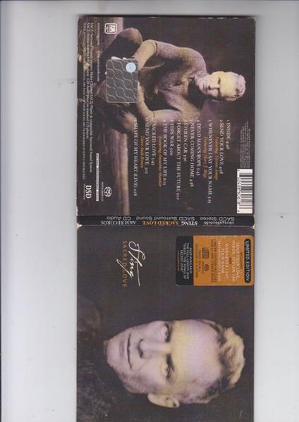 cd SACRED LOVE Sting limited edition Sacd - copertina