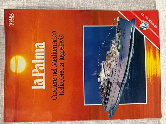 brochure navi ship INTERCRUISE ltd cruise La Palma 1988 - copertina