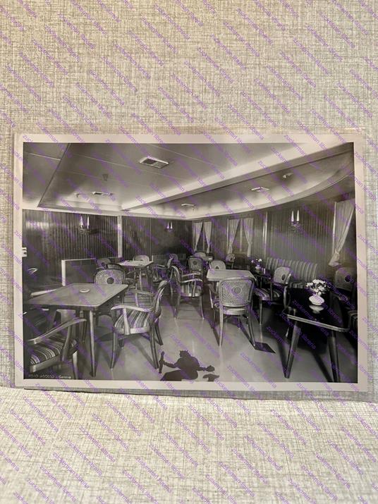 foto nave ship interni AUSTRALIA lloyd triestino I. classe saletta gioco pulitzer finali - copertina