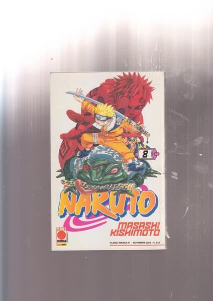masashi kishimoto NARUTO VOL 8 panini comics - copertina