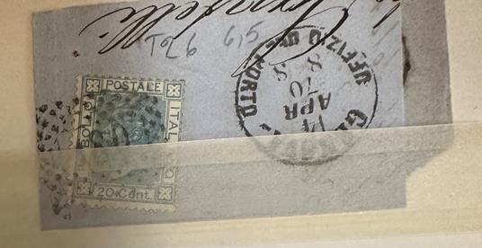 intero postale REGNO T26 bollo francobollo antico 1888 uffizio porto di genova - copertina