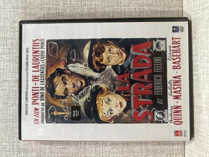 DVD LA STRADA Con Quinn, Masina e Basehart Regia di Fellini - copertina
