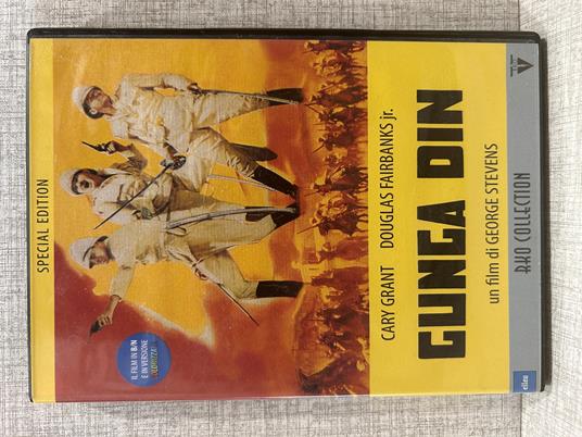 DVD GUNGA DIN Con Grant e Fairbanks Jr. Regia George Stevens - copertina