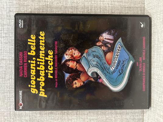 DVD GIOVANI, BELLE PROBABILMENTE RICCHE Con Cassini, Russo e Link Regia Michel massimo Tarantini - copertina