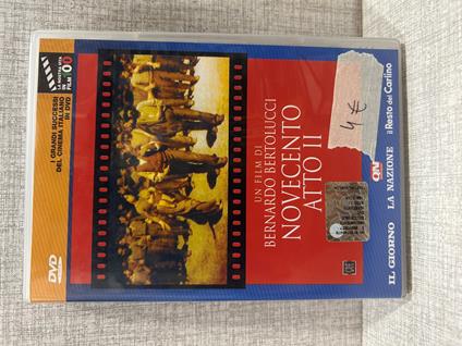 DVD NOVECENTO ATTO DUE 2 Con Depardieu, De Niro e lancaster Regia Bernardo Bertolucci - copertina