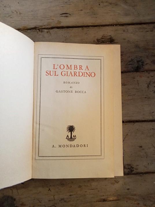 L' ombra sul giardino - copertina