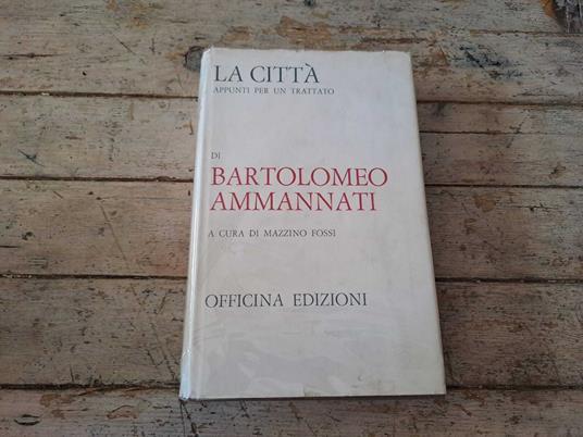 La città, Appunti per un trattato - copertina