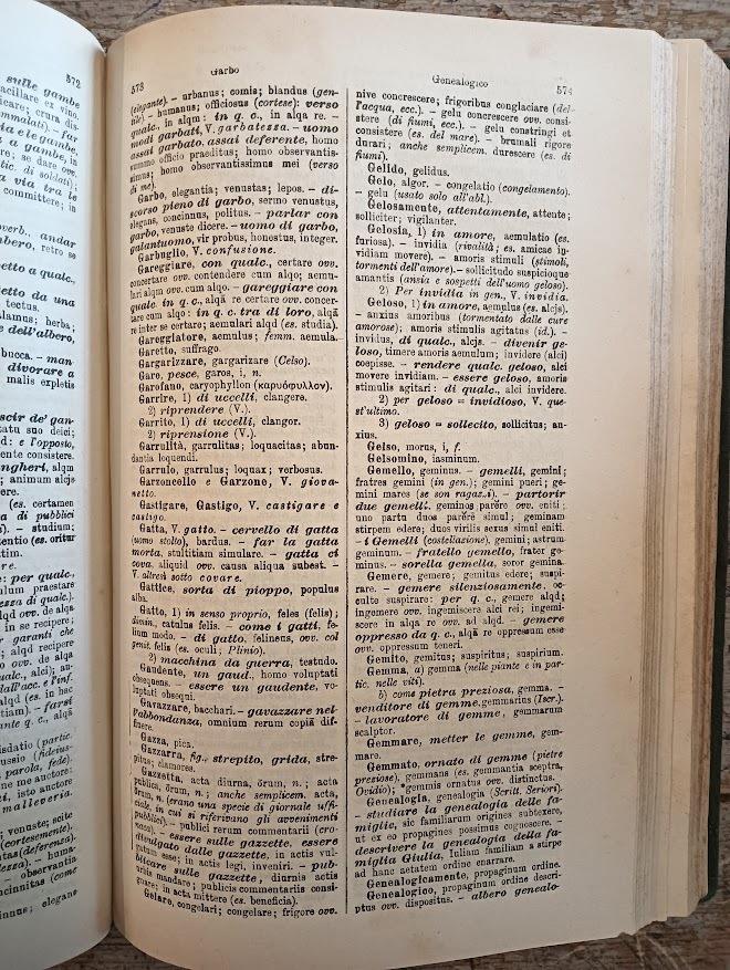 Dizionario italiano-latino