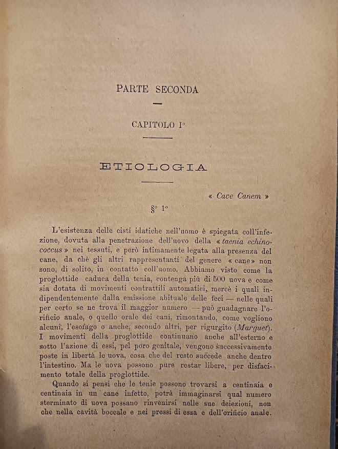 Delle cisti idiatiche in generale con uno studi sperimentale a proposito di una complicazione nel loro trattamento chirurgico pel Dott. Tito Ferretti