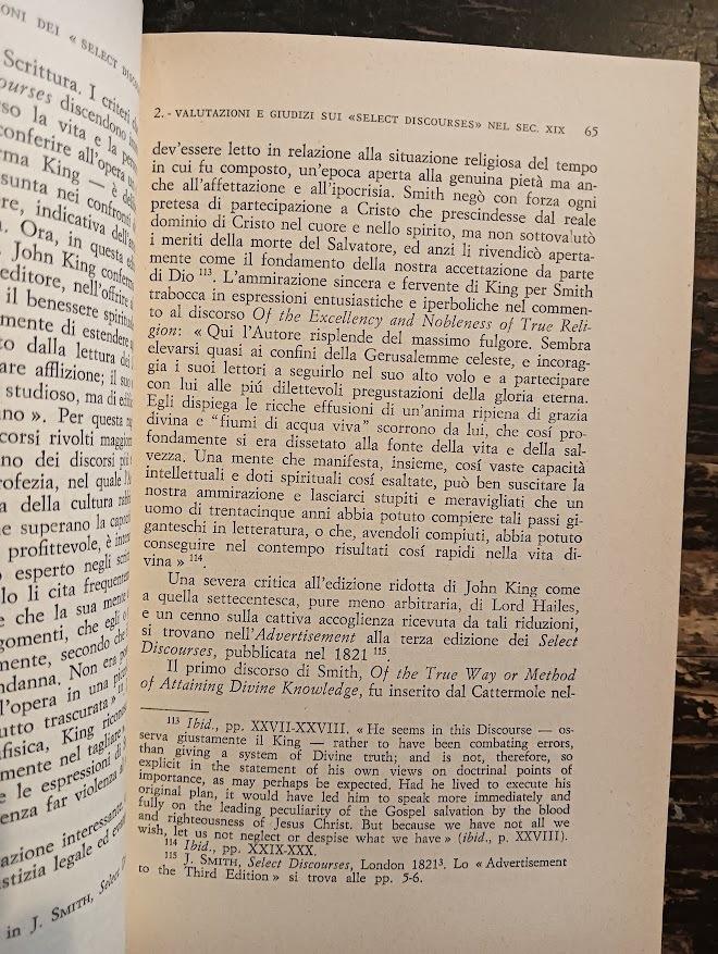 Il pensiero religioso di John Smith platonico di Cambridge