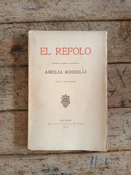 El rèfolo - Amelia Rosselli - copertina