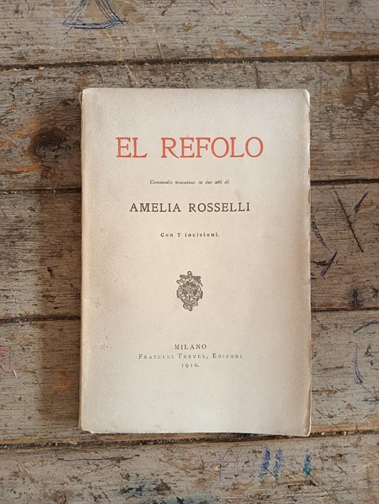 El rèfolo - Amelia Rosselli - copertina