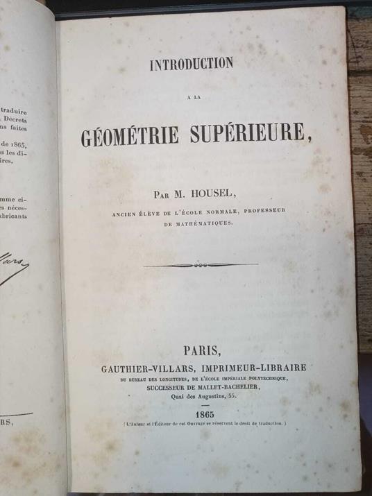 Introduction a la Géométrie Supérieure - copertina
