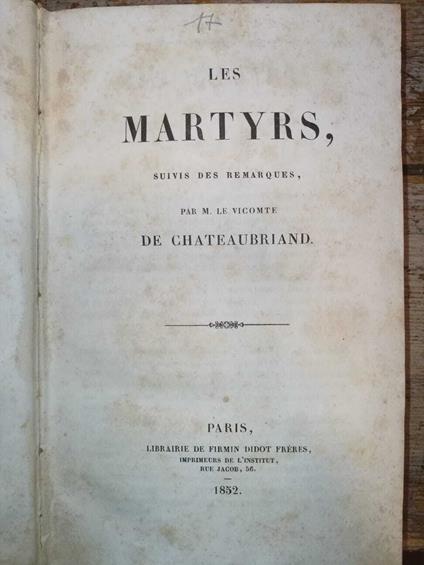 Les Martyrs - copertina