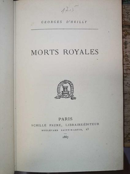 Morts Royales - copertina