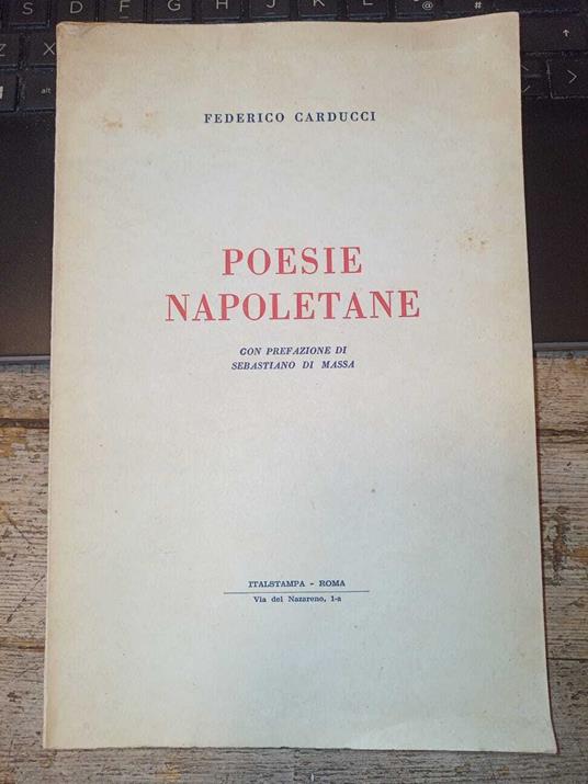 Poesie napoletane - Federico Carducci - copertina