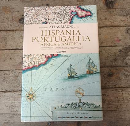 Joan Blaeu Atlas Maior of 1665 Hispania Portugallia Africa & America - copertina
